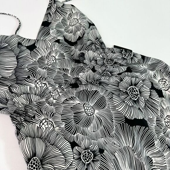 Express Dress Womens Medium Black Floral Bloomcore Sleeveless Maxi NWT beachy - Picture 2 of 9